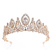 Bridal Tiaras, Zinc Alloy, with Crystal, fashion jewelry & for woman & with rhinestone Inner Approx 160mm 