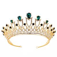 Bridal Tiaras, Zinc Alloy, with Crystal, fashion jewelry & for woman & with rhinestone Inner Approx 145mm 