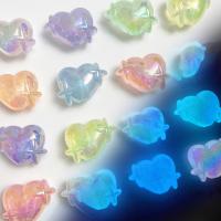 Miracle Acrylic Beads, Heart, DIY & luminated Approx 2.5mm 