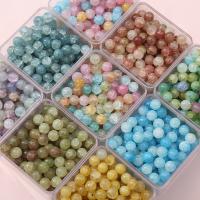 Abalorios de Cristal Craquelado, Cuentas de vidrio, Esférico, Bricolaje, más colores para la opción, 50PCs/Bolsa, Vendido por Bolsa