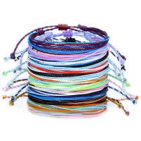 Fashion Create Wax Cord Bracelets, fashion jewelry & Unisex Approx 6.3-11.8 Inch 