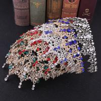 Bridal Tiaras, Zinc Alloy, with Crystal, fashion jewelry & for woman & with rhinestone Inner Approx 150mm 