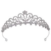 Bridal Tiaras, Zinc Alloy, fashion jewelry & for woman & with rhinestone 