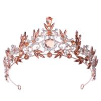 Bridal Tiaras, Zinc Alloy, with Crystal, fashion jewelry & for woman & with rhinestone Inner Approx 155mm 