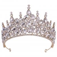 Bridal Tiaras, Zinc Alloy, with Crystal, fashion jewelry & for woman & with rhinestone Inner Approx 155mm 