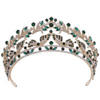 Bridal Tiaras, Zinc Alloy, with Crystal, fashion jewelry & for woman & with rhinestone Inner Approx 155mm 