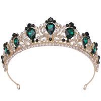 Bridal Tiaras, Zinc Alloy, with Crystal, fashion jewelry & for woman & with rhinestone Inner Approx 145mm 