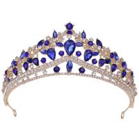 Bridal Tiaras, Zinc Alloy, with Crystal, fashion jewelry & for woman & with rhinestone Inner Approx 155mm 