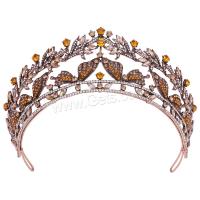 Bridal Tiaras, Zinc Alloy, with Crystal, fashion jewelry & for woman & with rhinestone Inner Approx 155mm 