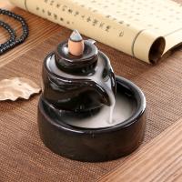 Incense Smoke Flow Backflow Holder Ceramic Incense Burner, Porcelain, handmade, for home and office & durable 