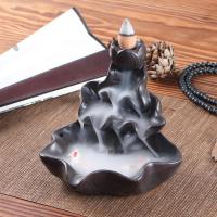 Incense Smoke Flow Backflow Holder Ceramic Incense Burner, Porcelain, handmade, for home and office & durable 