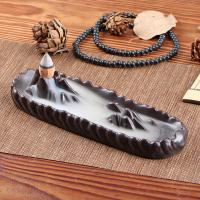 Incense Smoke Flow Backflow Holder Ceramic Incense Burner, Porcelain, handmade, for home and office & durable 