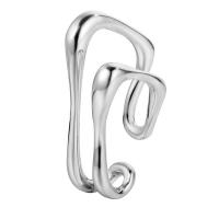 argent sterling 925 manchette d'oreille, Placage, pour femme & creux, plus de couleurs à choisir, 11mm, Vendu par PC