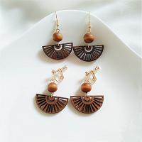 Wood Earring, деревянный, ювелирные изделия моды & Женский продается Пара