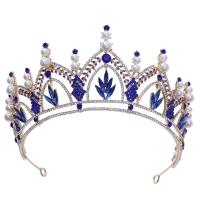 Bridal Tiaras, Zinc Alloy, with Crystal, fashion jewelry & for woman & with rhinestone Inner Approx 165mm 