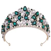 Bridal Tiaras, Zinc Alloy, with Crystal, fashion jewelry & for woman & with rhinestone Inner Approx 155mm 