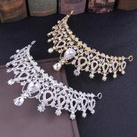 Bridal Tiaras, Zinc Alloy, with Crystal, fashion jewelry & for woman & with rhinestone 