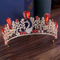 Bridal Tiaras, Zinc Alloy, with Crystal, fashion jewelry & for woman & with rhinestone 