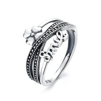 Bague en argent , Argent sterling 925, Finition antique, bijoux de mode & pour femme, 13mm, Vendu par PC