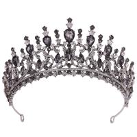 Bridal Tiaras, Zinc Alloy, with Crystal, fashion jewelry & for woman & with rhinestone Inner Approx 155mm 