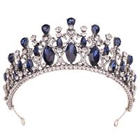 Bridal Tiaras, Zinc Alloy, with Crystal, fashion jewelry & for woman & with rhinestone Inner Approx 155mm 