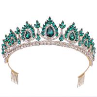 Bridal Tiaras, Zinc Alloy, with Crystal, fashion jewelry & for woman & with rhinestone Inner Approx 160mm 