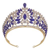 Bridal Tiaras, Zinc Alloy, fashion jewelry & for woman & with rhinestone Inner Approx 140mm 