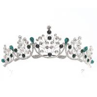 Bridal Tiaras, Zinc Alloy, with Crystal, fashion jewelry & for woman & with rhinestone Inner Approx 160mm 