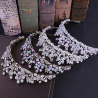 Bridal Tiaras, Zinc Alloy, with Crystal, handmade, fashion jewelry & for woman & with rhinestone Inner Approx 155mm 