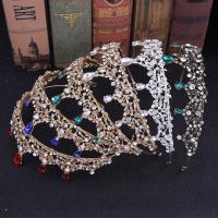 Bridal Tiaras, Zinc Alloy, with Crystal, fashion jewelry & for woman & with rhinestone Inner Approx 145mm 