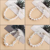 Fashion Zinc Alloy Bracelets, with 5cm extender chain, silver color plated, fashion jewelry & for woman Approx 18 cm 