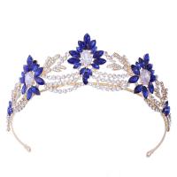 Bridal Tiaras, Zinc Alloy, with Crystal, micro pave cubic zirconia & for woman & with rhinestone Inner Approx 155mm 