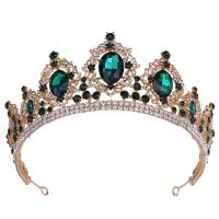 Bridal Tiaras, Zinc Alloy, with Crystal, fashion jewelry & for woman & with rhinestone Inner Approx 165mm 