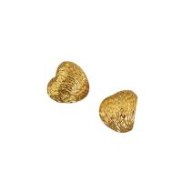 Brass Stud Earring, Heart, gold color plated, fashion jewelry & for woman, 20mm 