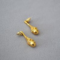 Brass Stud Earring, Flower Bud, plated, fashion jewelry & for woman 27mm 