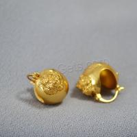 pendiente de gota colgando de latón, metal, Tigre, chapado en color dorado, Joyería & para mujer, 18mm, Vendido por Par