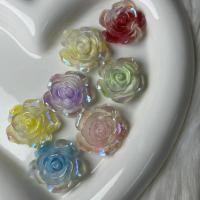 Mobile Phone DIY Decoration, Resin, Rose 33mm 