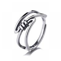 Bague en argent , Argent sterling 925, Finition antique, bijoux de mode & pour femme, 8mm, Vendu par PC