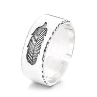 Bague en argent , Argent sterling 925, Finition antique, bijoux de mode & pour femme, 7.5mm, Vendu par PC