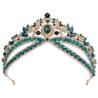 Bridal Tiaras, Zinc Alloy, with Crystal, fashion jewelry & for woman & with rhinestone Inner Approx 155mm 