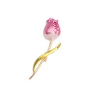 Enamel Brooch, Zinc Alloy, Flower, stoving varnish, for woman 