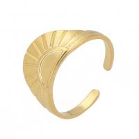 Edelstahl Fingerring, 304 Edelstahl, 18K vergoldet, Modeschmuck & unisex, keine, 9.7x1mm, verkauft von PC