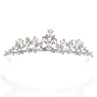 Bridal Tiaras, Zinc Alloy, micro pave cubic zirconia & for woman & with rhinestone, Inner Approx 140mm 