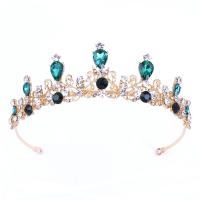 Bridal Tiaras, Zinc Alloy, with Crystal, fashion jewelry & for woman & with rhinestone Inner Approx 145mm 