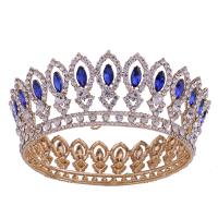 Bridal Tiaras, Zinc Alloy, with Crystal, fashion jewelry & for woman & with rhinestone Inner Approx 130mm 