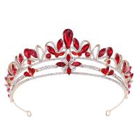 Bridal Tiaras, Zinc Alloy, with Crystal, fashion jewelry & for woman & with rhinestone Inner Approx 155mm 