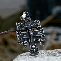 Stainless Steel Cross Pendants, 304 Stainless Steel, polished, vintage & DIY 