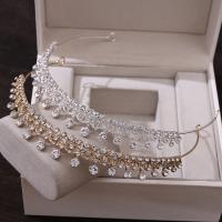 Bridal Tiaras, Zinc Alloy, fashion jewelry & for woman & with rhinestone Inner Approx 150mm 