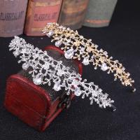 Bridal Tiaras, Zinc Alloy, with Crystal, fashion jewelry & for woman & with rhinestone Inner Approx 150mm 