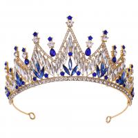 Bridal Tiaras, Zinc Alloy, with Crystal, fashion jewelry & for woman & with rhinestone Inner Approx 155mm 